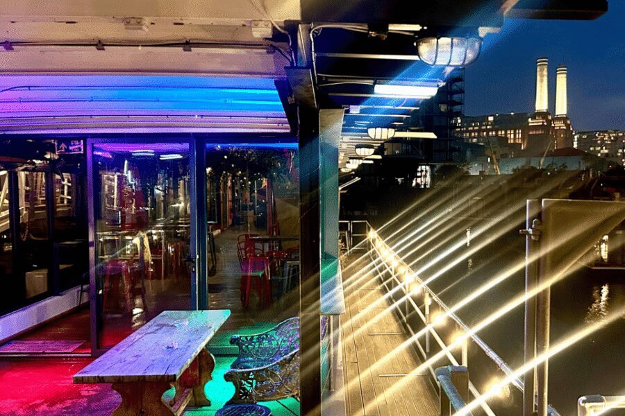 London: Dark Comedy on Iconic Battersea Barge - Deck-by-Deck: Captain’s Bar, the Theatre Deck, and the Top Views