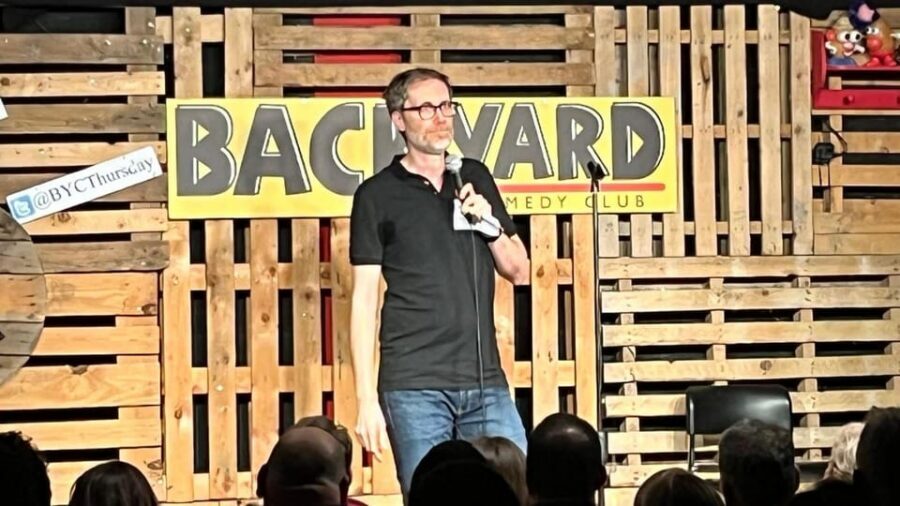London: Friday Night at The Backyard Comedy Club - Friday at Bethnal Green: getting set before the 8:00pm start
