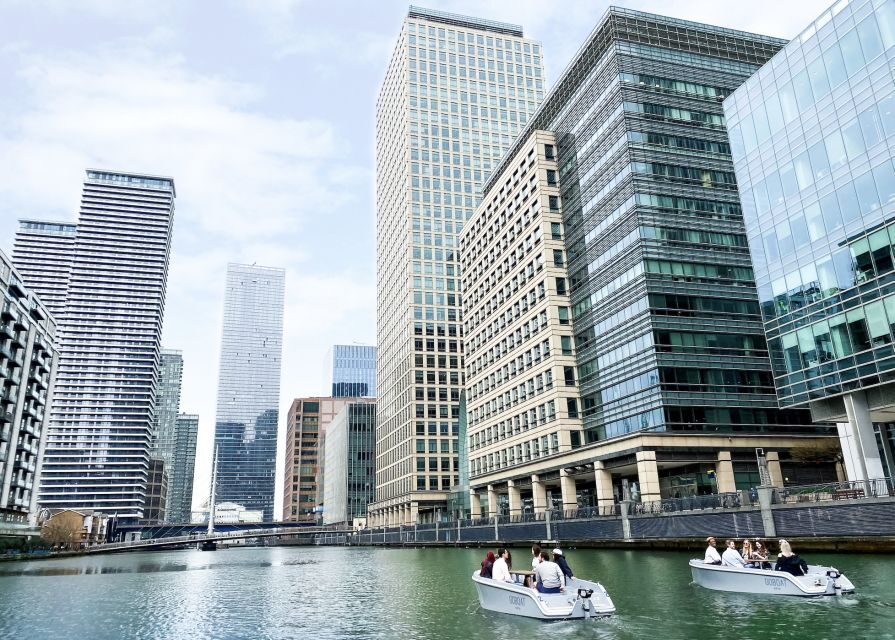London: GoBoat Rental in Canary Wharf with London Docklands - How the Route Plan Works: Canary Wharf to Bellmouth Passage (Your Rules)