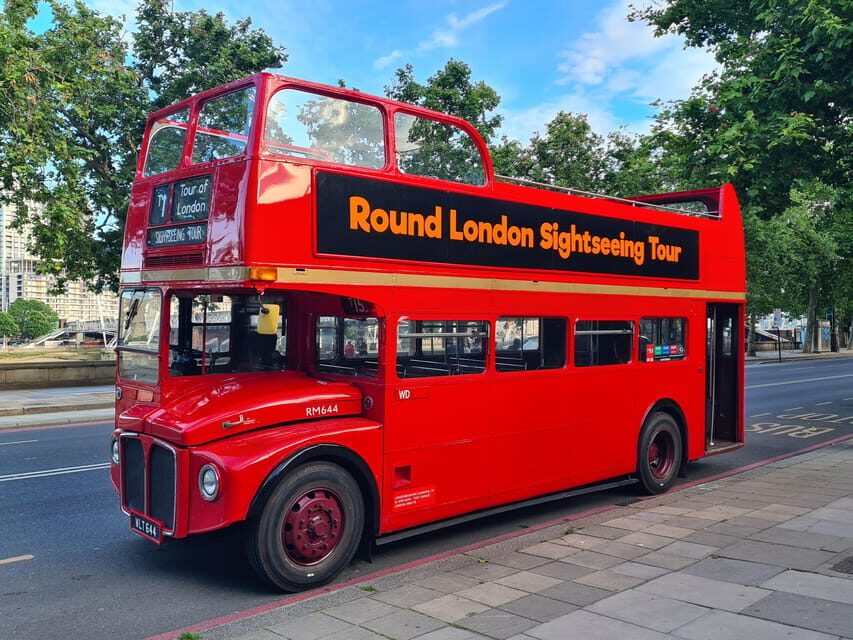 London: Guided Sightseeing Tour on a Vintage Open-Top Bus - Where to start: Embankment bus stop makes it easy