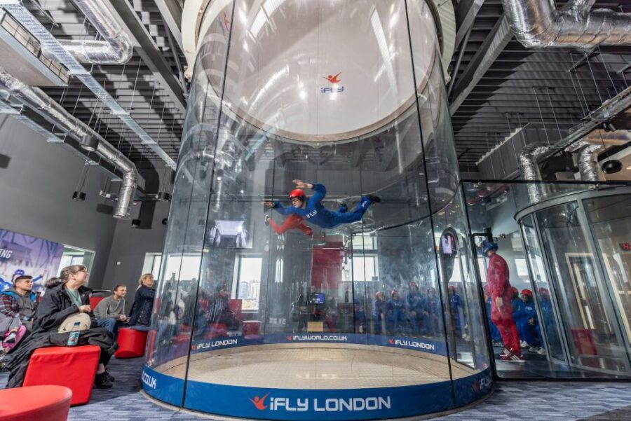 London: iFLY Indoor Skydiving at The O2 Entrance Ticket - First flight: learning the basics while the air does the hard work