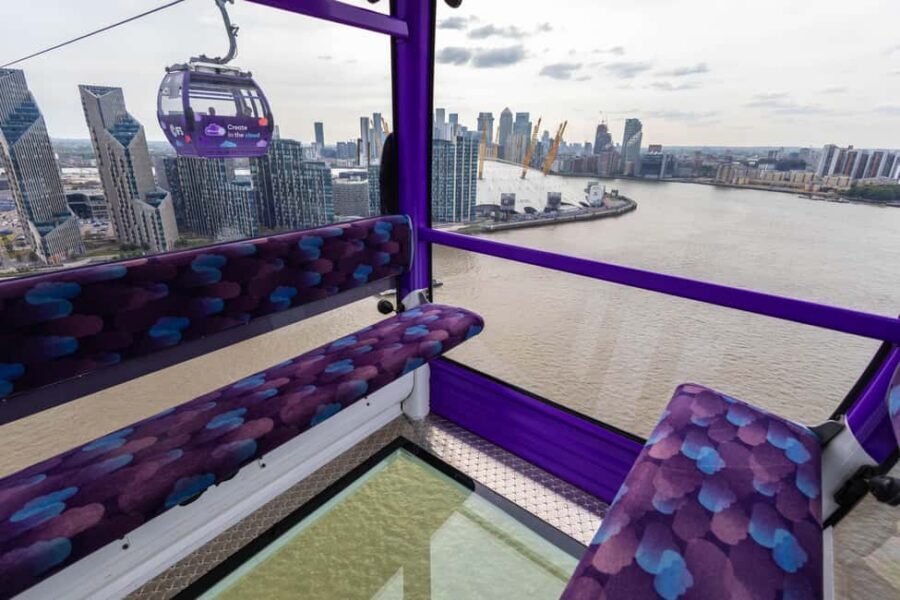 London: IFS Cloud Cable Car - Glass Floor Experience - A 90-metre Glass-Floor Thrill Above the Thames