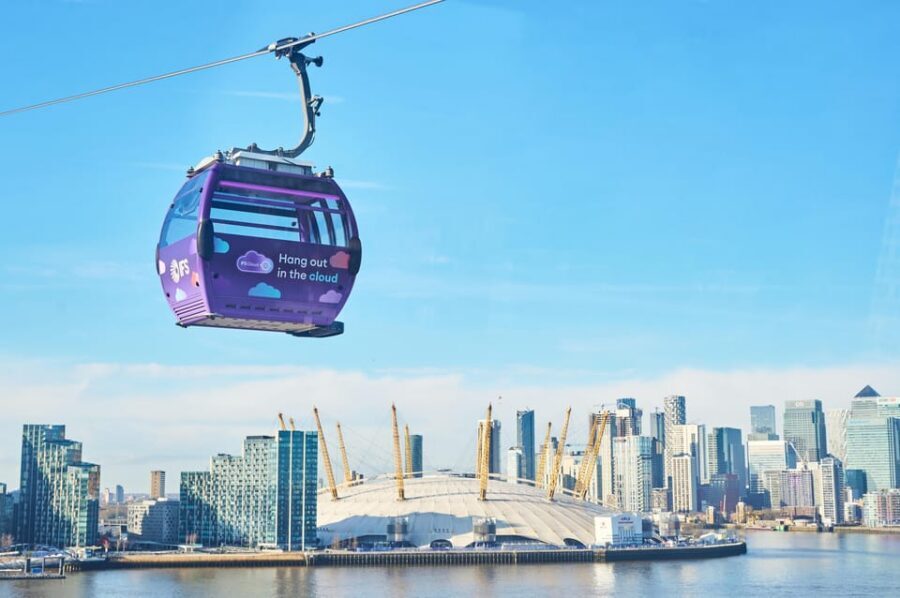 London: IFS Cloud Cable Car - Timing for sunset and the best lighting
