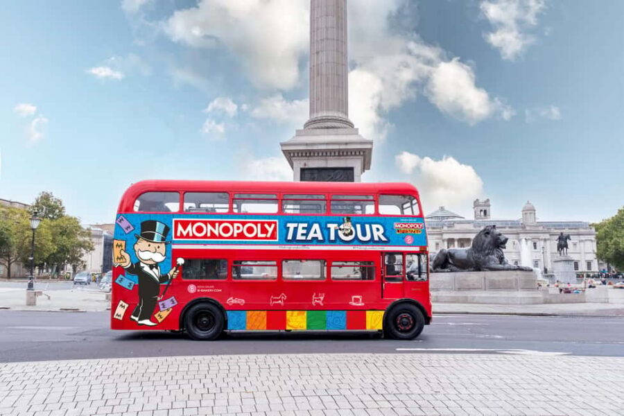 London: MONOPOLY Afternoon Tea Tour Bus - Key highlights you actually care about