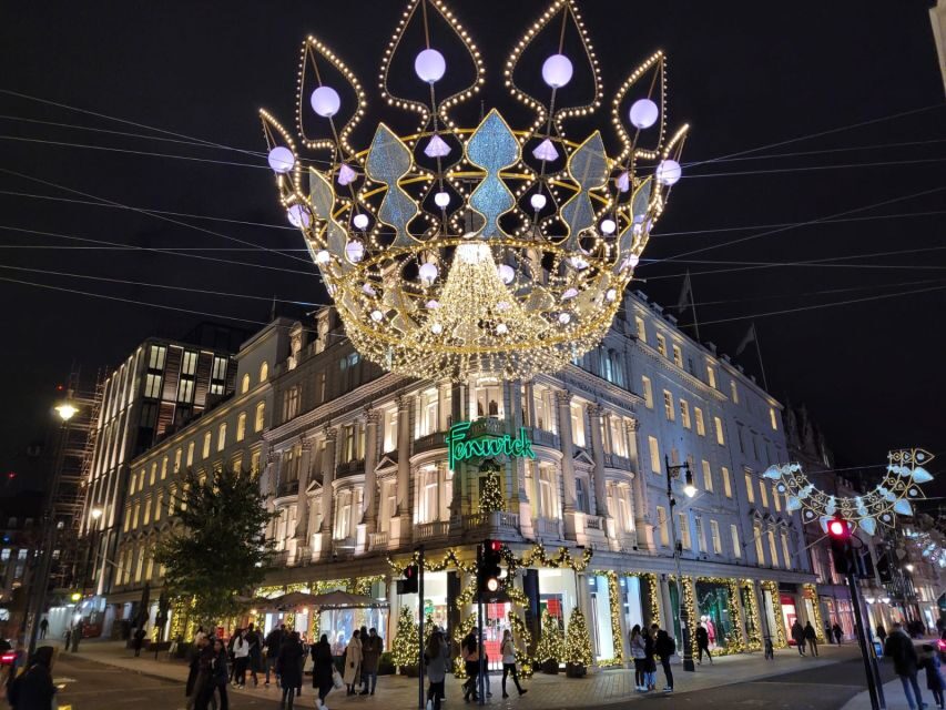 London: Private Christmas Lights and Markets Walking Tour - Optional store visits: Fortnum and Mason, Hatchards, and Liberty