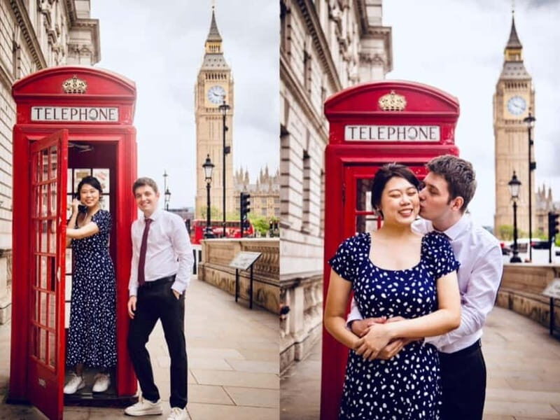 London: Private Couples Photography Session with Landmarks - Why a private couples photoshoot near Big Ben beats phone selfies