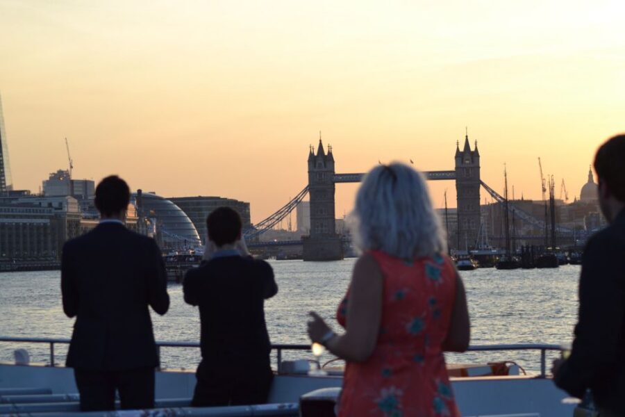 London: River Thames Evening Cruise with Bubbly and Canapés - Thames at sunset: why this cruise feels like a proper London night