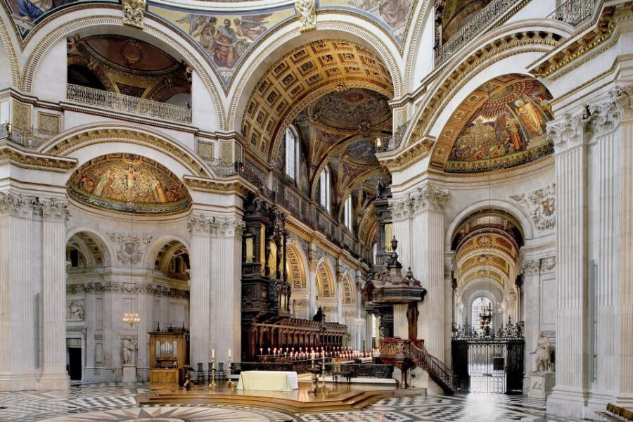 London: St Paul's Cathedral Entry Ticket - Inside the cathedral: natural light, mosaics, and the dome interior