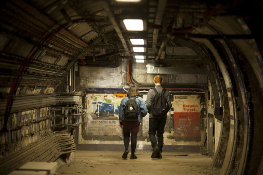 London: The Lost Tunnels of Euston Station Guided Tour - Vintage Poster Remnants and Leslie Green Traces You Can Actually See