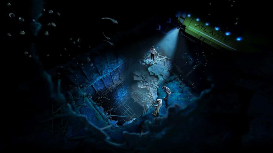 London: Titanic VR Experience - The Atlantic descent: seeing the wreckage at 3,800 metres down