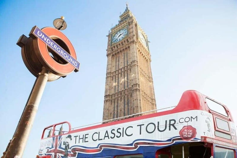 London Vintage Bus Tour: Live Comedy Sightseeing Show - 75 minutes of London: what you’ll likely see, and what might be limited