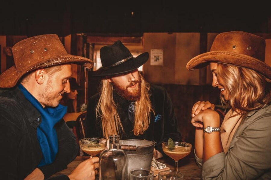 London: Wild West Saloon Immersive Cocktail Experience - Getting western-ready: tailors, Stetson hat, and the rookie disguise