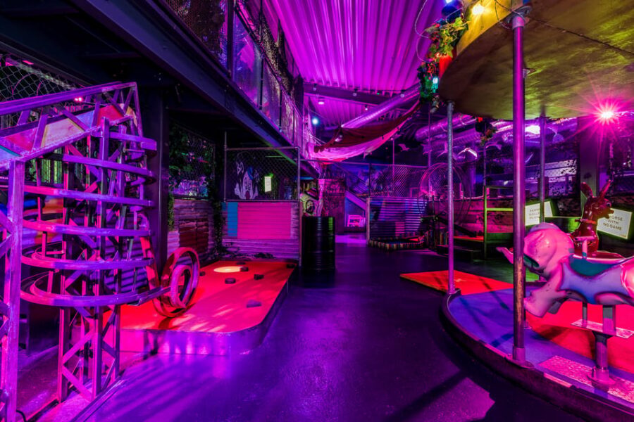 Manchester: Junkyard Golf Club Tickets for 9 or 18 Holes - The Basement Horror Rave, Circus FEAR-ground, and Polluted Paradise
