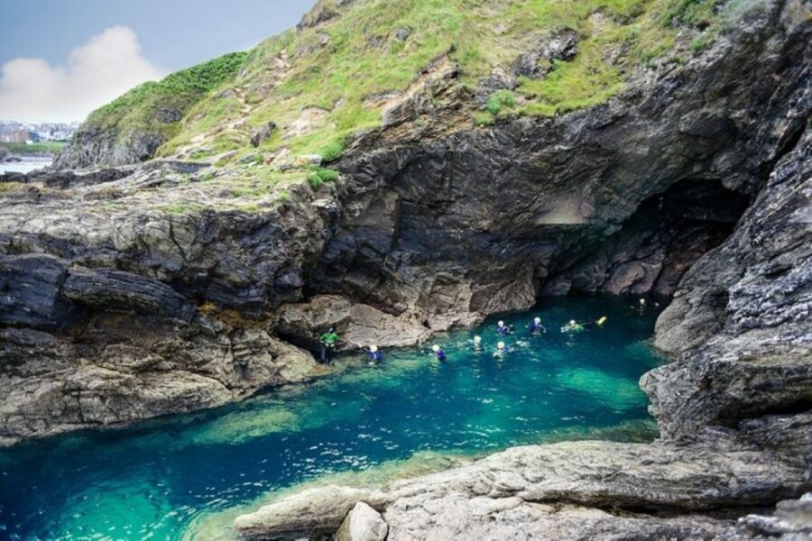 Newquay: Coasteering - Safety briefing and gear: what you get before you even reach the coast