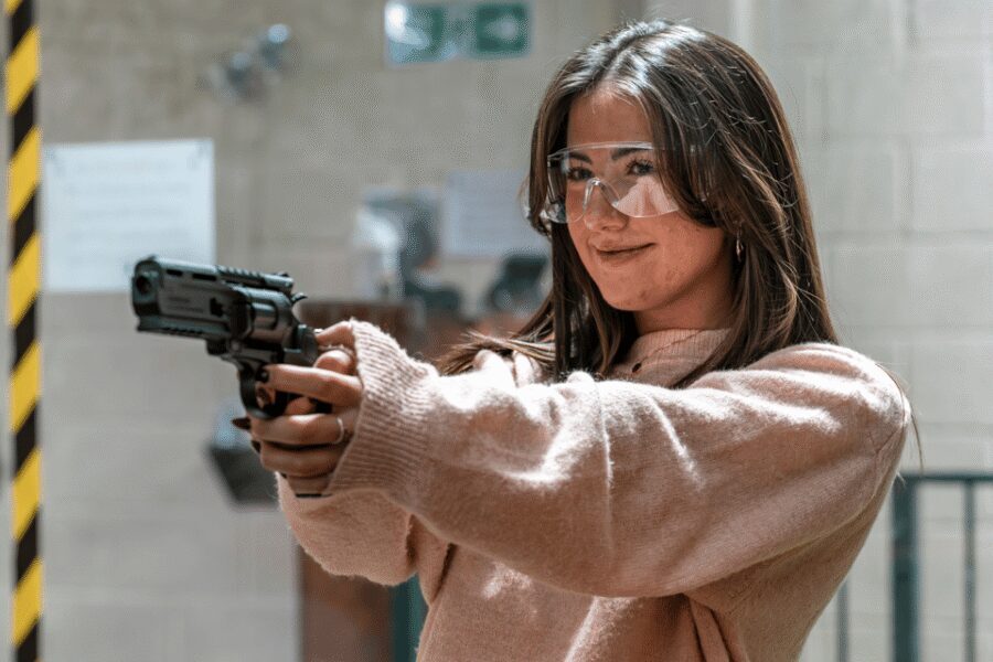 Newton Abbot: Rifle, Pistol and Simulator Combo Package - The Pistol Range: Quick Reflexes and Adrenaline
