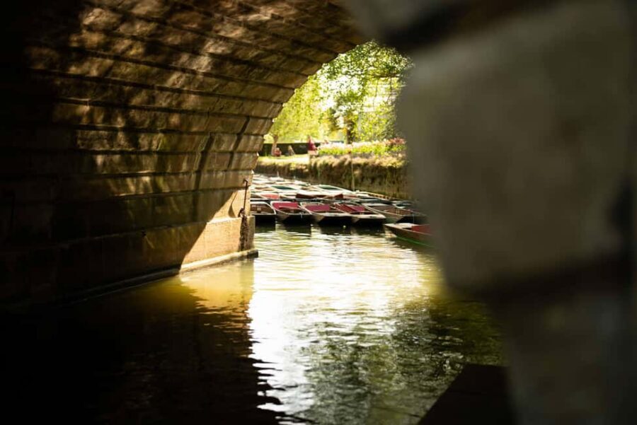 Oxford: Alumni-led Tour & Punt w/ New College Option - River Cherwell punt at Oxford Punting: a 30-minute glide