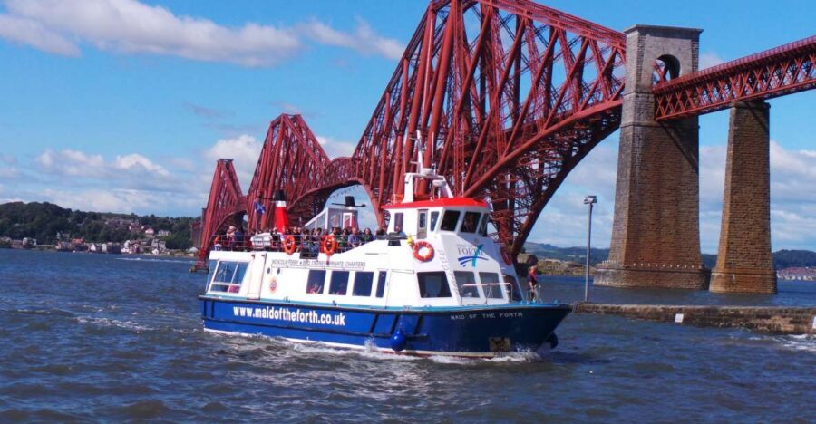 Queensferry: Maid of the Forth 1.5-Hour Sightseeing Cruise - Under the Forth Rail Bridge and past the crossing: your best photo moments