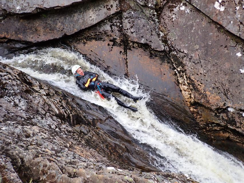 Roybridge, Lochaber: CANYONING - Laggan Canyon - Sliding and jumping: where the adrenaline actually comes from