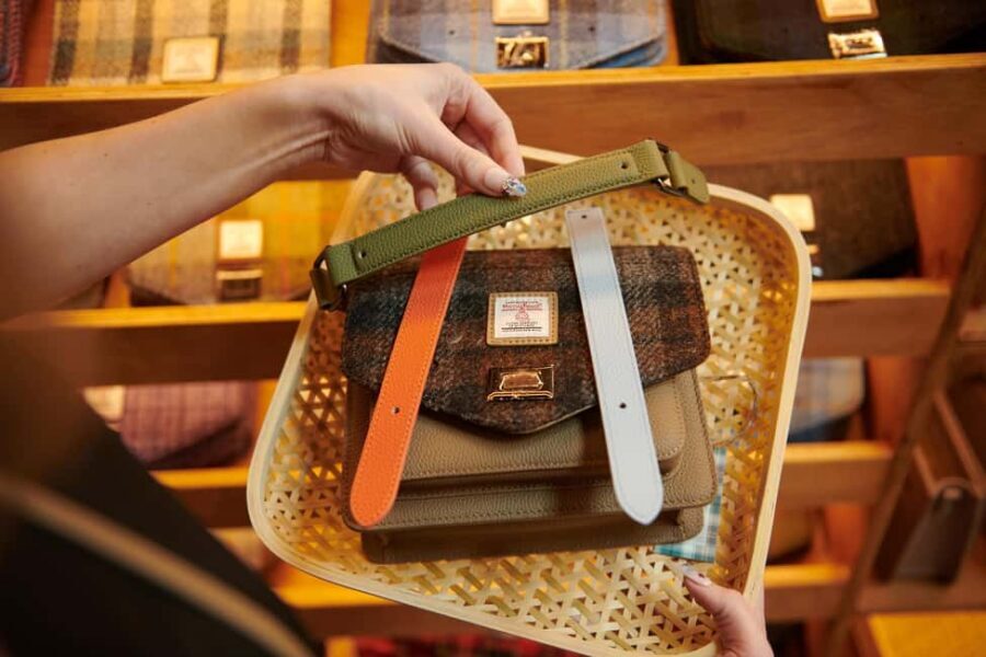 St Andrews: Islander® Harris Tweed® Mini Satchel Workshop - Choosing your colors and straps (the fun part)