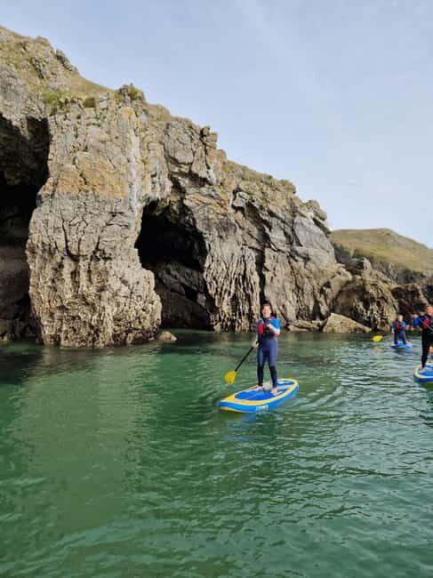 Stackpole Quay: Paddle Boarding Tour - Getting your bearings: the first paddle legs from Stackpole Quay