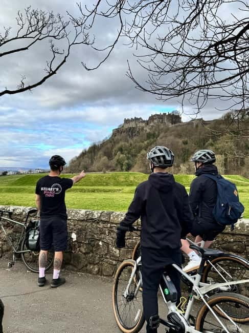 Stirling: The Bike & E-Bike Tour of The City and Beyond - Kings Knot roundabout and the “in-between” landmarks that make the city feel real