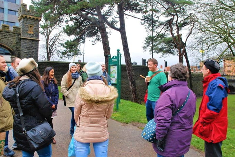 The Dark Cardiff Guided Walking Tour - Principality Stadium pass-by and Womanby Street: public power vs. street reality