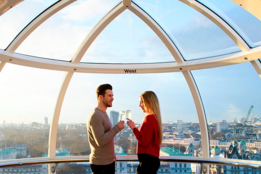 The London Eye Champagne Experience - Moët & Chandon served chilled: the champagne part you’ll actually notice