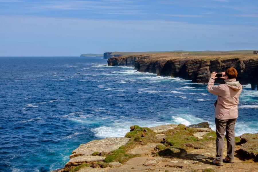 Treasures of Orkney: Private Half-Day Tour from Kirkwall - Yesnaby cliffs: sea stacks, wind, and a short guided hit