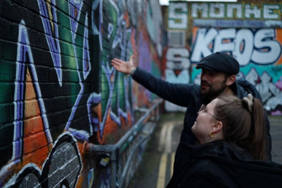 Urban Canvas: Exploring Shoreditch's Vibrant Street Art - The spray painting session: Your chance to make marks